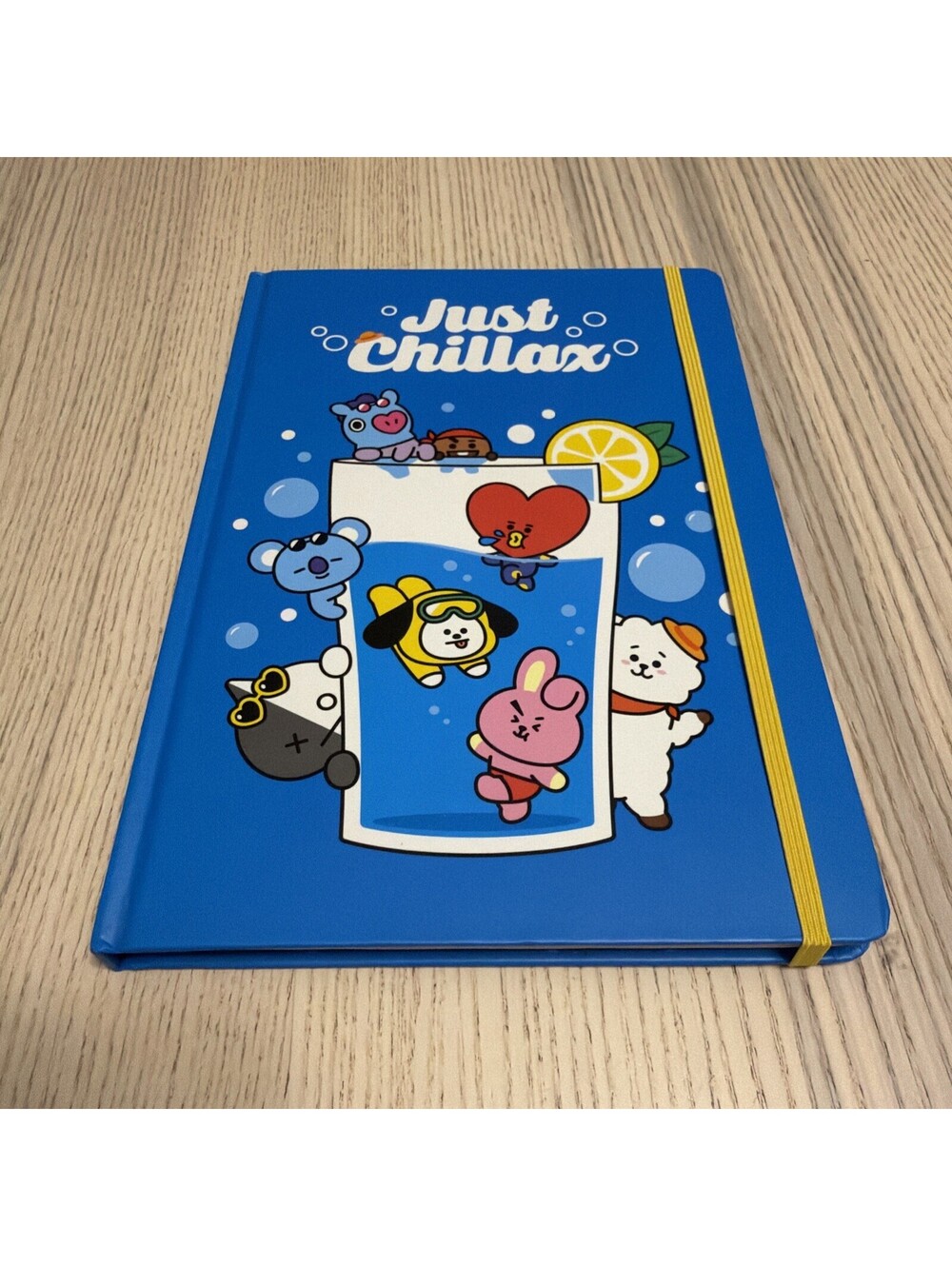 BT21 Just Chillax Tabbed Journal Notebook Line Friends BTS K-Pop Kpop Rare